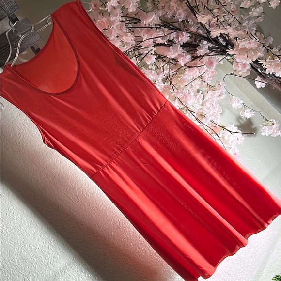 west loop Dresses & Skirts - West Loop Orange Pleated Sundress
